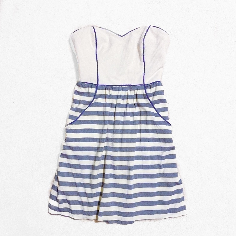 Kimchi Blue Strapless Stripe Dress